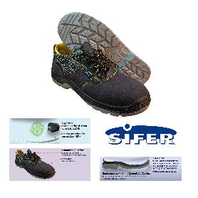 SIFER ZAPATO SEGURIDAD PIEL SERRAJE S1P PUNTERA  Nº43 LEYSS9190