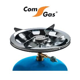 COMGAS CAMPING HORNILLO 22 CM A BOMBONA AZUL-NARANJA CON ASA CON GRIFO  LC15K
