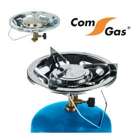 COMGAS CAMPING HORNILLO 22 CM A BOMBONA AZUL CON ASA CON GRIFO  K-636