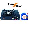 COMGAS COCINA GAS DUAL A BOMBONA Y CARTUCHO 227GR PORTATIL MALETIN BS102DUAL