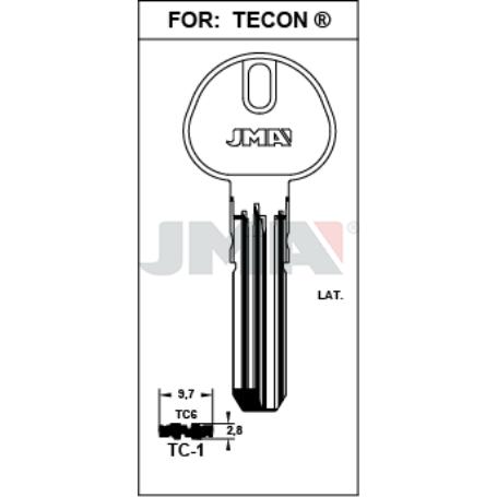 LLAVES JMA SEGURIDAD LATON MOD TC-1
