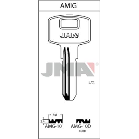 LLAVES JMA PROM. 30 LLAVES+5 GRATIS SEGURIDAD LATON MOD AMG-10D (CAJA 30 UNIDADES)