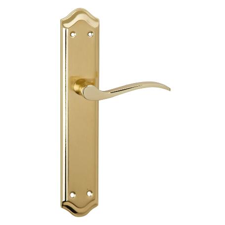MANILLA JUEGO PLACA 260X47 MM PUERTAS LATON PULIDO  MASTER PB (CAJA 2 UNIDADES)