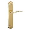 MANILLA JUEGO PLACA 260X47 MM PUERTAS LATON PULIDO  MASTER PB (CAJA 2 UNIDADES)