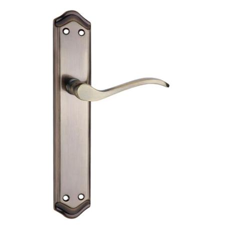 MANILLA JUEGO PLACA 260X47 MM PUERTAS ACABADO CUERO  MASTER BR