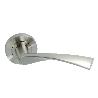 MANILLA JUEGO ROSETA REDONDA 52 Ø PUERTAS NIQUEL SATINADO  MODERN R-130A