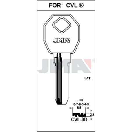 LLAVIN CVL-9D SEGURIDAD LATON