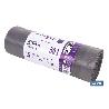 BOLSAS DE BASURA PERFUMADAS A LAVANDA CON AUTOCIERRE 55 X 86 CM G. 75 COLOR GRIS 15 UDS. 50 L