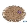 BAJOPLATO REDONDO FLECOS DE COLOR NATURAL MEDIDA 38 CM   CAJA 6 UNID.