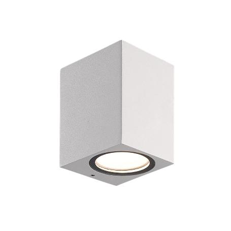 LAMPARA APLIQUE CUADRADO GU10 IP65 COLOR BLANCO APLIQUE TECHO, LUZ JARDÍN, LÁMPARA JARDÍN, LUZ EXTERIOR, APLIQUE JA