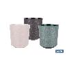 MACETA O MACETERO GAMA TEXTIL COLOR NEGRO PP Ø 285 X 316 MM 16 L VENTA UNITARIA
