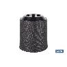 MACETA O MACETERO GAMA TEXTIL COLOR NEGRO PP Ø 285 X 316 MM 16 L VENTA UNITARIA