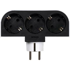 SIMON ADAPTADOR GIRATORIO PLUG 3 TOMAS CL610309