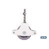 PACK 2 POLEAS PARA TENDEDERO COLOR BLANCO  ROLDANA 4 CM