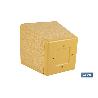 MACETA O MACETERO GAMA TEXTIL CUADRADA COLOR MOSTAZA PP 298 X 298 X 300 MM 18 L VENTA UNITARIA