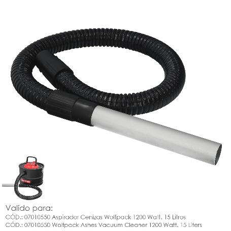 TUBO CON LANZA PARA ASPIRADOR DE CENIZAS ASPIRADOR CENIZAS WOLFPACK 1200 WATT. 15 LITROS (CODIGO 07010550)