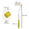 RODILLO POLIAMIDA PINTURA PAREDES Y TECHOS ESMALTE ACRILICO ANCHO 100 MM. RODILLO PINTAR, RODILLO PINTURA, RODILLO 