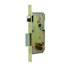CERRADURA 4200 40 MM LATONADO PALANCA DESLIZANTE PICAPORTE REVERSIBLE