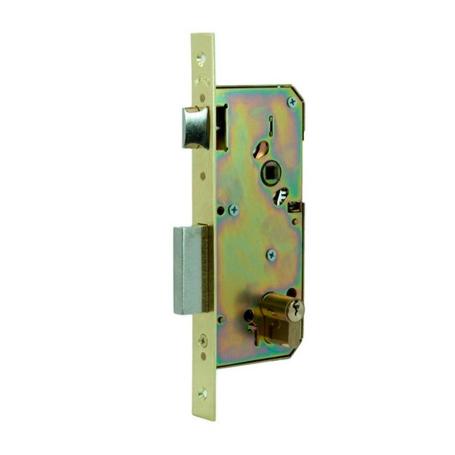CERRADURA 4200 40 MM LATONADO PALANCA DESLIZANTE PICAPORTE REVERSIBLE