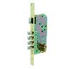 CERRADURA SEGURIDAD 4220 60 MM LATONADO 4 BULONES DESLIZANTES PICAPORTE REVERSIBLE