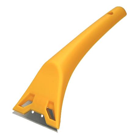 RASCAVIDRIOS PLASTICO AMARILLO HOJA 60 MM. RASQUETA VITROCERAMICA, RASCADOR VIDRIO, RASCADOR VITROCERAMICA,