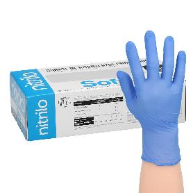 GUANTE DESECHABLE NITRILO AZUL  S 3,5 GMS. CAJA 100 UNIDADES.