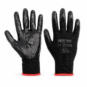 GUANTES NITRILO / POLIESTER IMPREGNADO 7 (PAR)