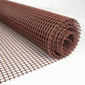 MALLA CUAD.1CM.MARRON 1MT. 25 MTS.