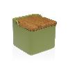 SALERO  VERDE OLIVA 12,2X12,2X12,2 CM