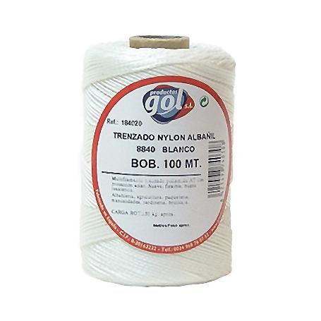 CUERDA LINEA BLANCA FINA 8840 TRENZADA NYLON 100 M