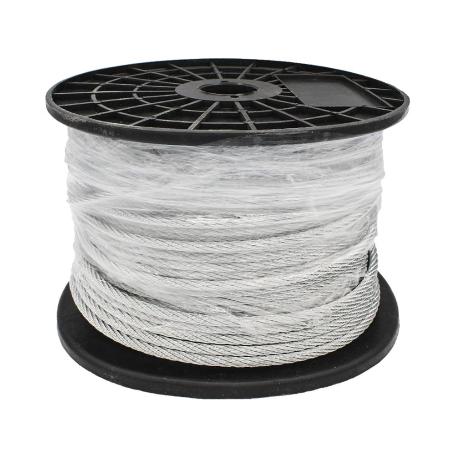 CABLE ACERO 5 MM GALVANIZADO 6X7X1MM 100MT