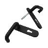 MANILLA AB33 ACERO-NYLON NEGRA TRASTERO