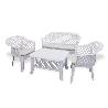 TRESILLO VERANDA BLANCO + COJINES