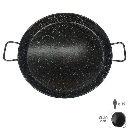 PAELLERA VALENCIANA ESMALTADA  19 PERSONAS/ 60 CM