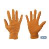 CAJA 100 UDS. GUANTES DE NITRILO NARANJA DIAMANTADO 8,5 G TALLA XL