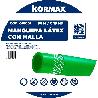 MANGUERA LATEX C/MALLA 19 MM VERDE 18 BAR