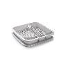 ESCURREPLATOS CUADRADO PLATA