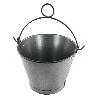 CUBO CHAPA GALVANIZADO ASA ANILLA 27 CM 8 L