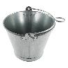 CUBO CHAPA GALVANIZADO ASA ANILLA 27 CM 8 L