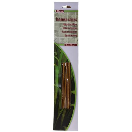 PALILLOS INCIENSO CITRONELA 41 CM 15 PIEZAS