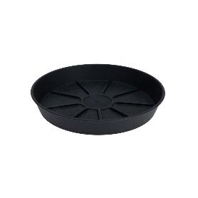 PLATO MACETA PLASTICO 24 CM ANTRACITA