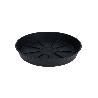 PLATO MACETA PLASTICO 24 CM ANTRACITA