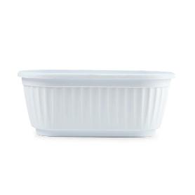 JARDINERA MINI 25X12,5X9,5 CM BLANCA SIN PLATO