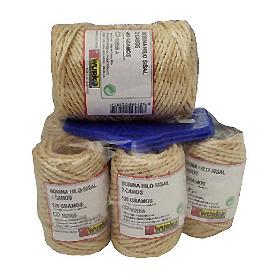 CUERDA SISAL 2 CABOS 2,5 MM 400GR