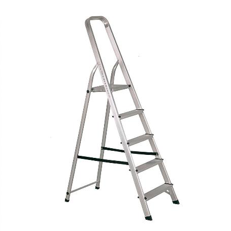 ESCALERA ALUMINIO 5 PELDAÑOS HOGAR EN131