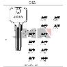 LLAVES JMA SEGURIDAD LATON MOD CI-25