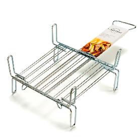 PARRILLA DOBLE ZINCADA 30X30 CM