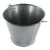 CUBO CHAPA GALVANIZADO ASA LISA 27 CM 8 L