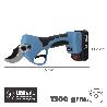 TIJERAS PODAR A BATERIA 21 VOLT. CON 2 BATERIAS 2 A/H MANGO ENGOMADO, Ø CORTE 40 MM.CON MALETÍN