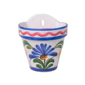 MACETA CERAMICA FLOR COLGAR 16X16 CM